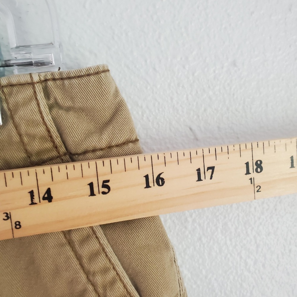 Aeropostale Cargo Shorts Mens 30 Khaki Tan Twill Casual Flap Pockets Utility - Picture 2 of 7